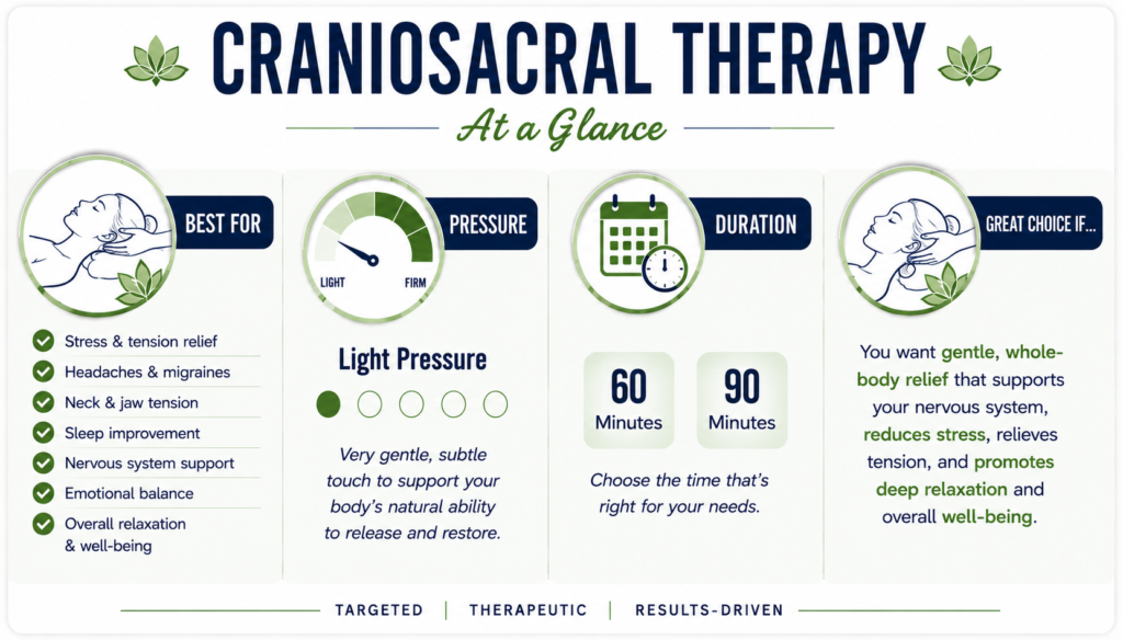 Craniosacral Therapy AT A Glance