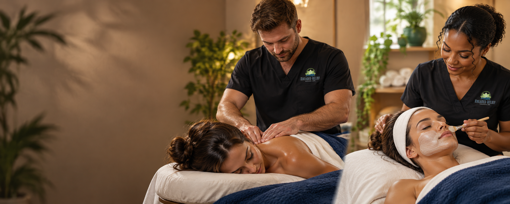Guest relaxing during a spa treatment